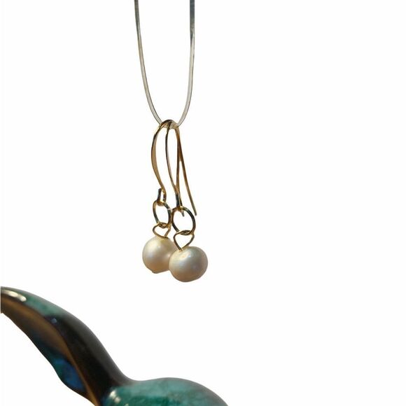 Pearl Drop Earrings - Picture 2 of 10